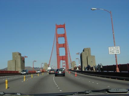 Golden Gate Bridge from our car<br>Location: <a href="https://www.google.com/maps/search/?api=1&query=37.80946,-122.47724" target="_new">Golden Gate Bridge</a>